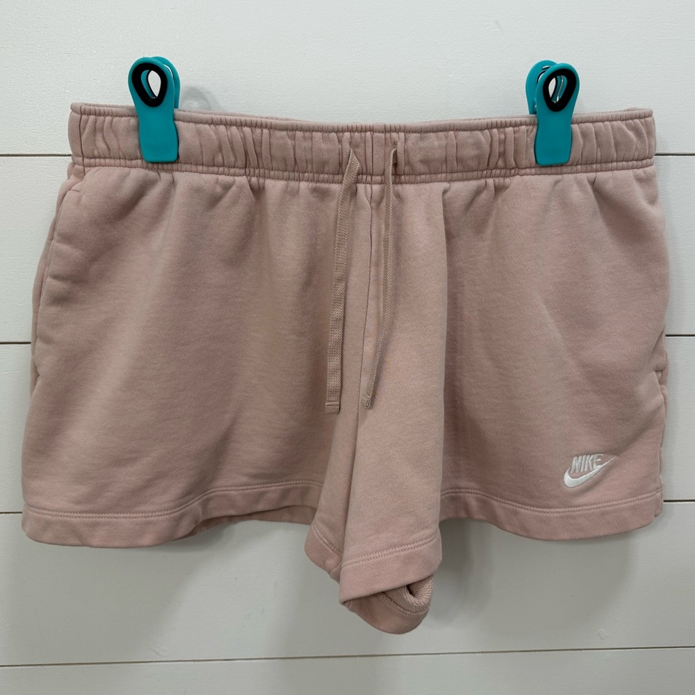 Nike Women's Pink Fleece Shorts
